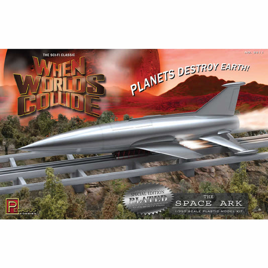 PEG9211 Space Ark When Worlds Collide 1/350 Scale Silver Finish Plastic Main Image
