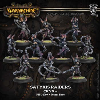 PIP34099 Satyxis Raiders Unit Cryx Warmachine Miniatures Game Main Image