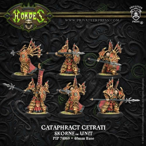 PIP74069 Cataphract Cetrati Unit Skorne Hordes Miniature Game Main Image