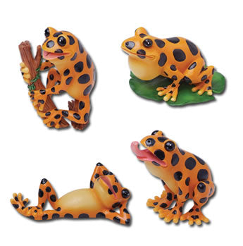 PTG7641 Frogs Set of 4 Figurines Pacific Trading Main Image
