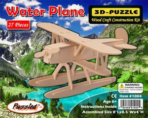PUZ1004 Water Plane 3D Wooden Puzzle by Puzzled Inc Main Image