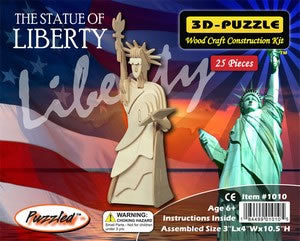 PUZ1010 Statue of Liberty 3D Wooden Puzzle by Puzzled Inc Main Image
