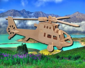 PUZ1018 Chopper Small 3D Puzzle by Puzzled Inc Main Image
