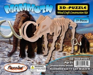 PUZ1031 Mammoth 3D Wooden Puzzle by Puzzled Inc Main Image