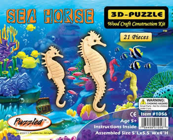 PUZ1056 Sea Horse 3D Puzzle by Puzzled Inc Main Image
