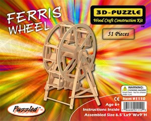 PUZ1110 Ferris Wheel 3D Wooden Puzzle by Puzzled Inc Main Image