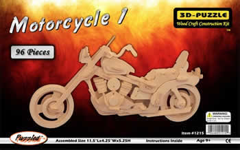 PUZ1215 Motorcycle 1 3D Puzzle by Puzzled Inc Main Image