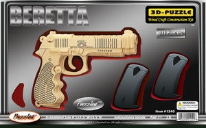 PUZ1240 Beretta 3D Wooden Puzzle by Puzzled Inc Main Image