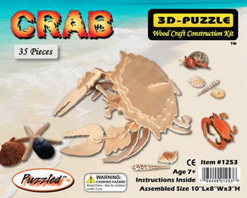 PUZ1253 Common Shore Crab 3D Puzzle by Puzzled Inc Main Image