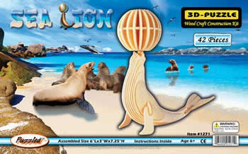 PUZ1271 Sea Lion 3D Puzzle by Puzzled Inc Main Image