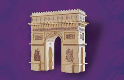 PUZ1419 Arch De Triomphe 3D Wooden Puzzle by Puzzled Inc Main Image