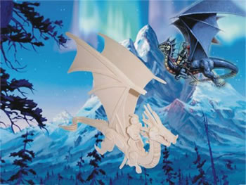PUZ1516 Flying Dragon 3D Wooden Puzzle by Puzzled Inc Main Image