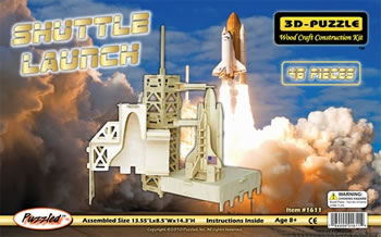 PUZ1611 Shuttle Launch 3D Puzzle by Puzzled Inc. Main Image