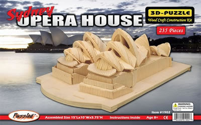 PUZ1902 Opera House 3D Wooden Puzzle by Puzzled Inc Main Image