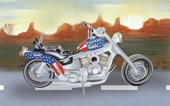 PUZC1215 Motorcycle 1 3D Puzzle Colored by Puzzled Inc Main Image