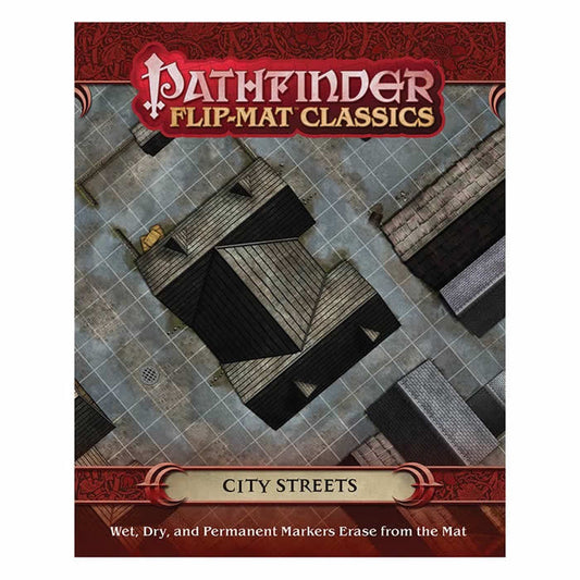 PZO31007 City Streets Flip-Mat Classics Pathfinder RPG Paizo Publishing Main Image