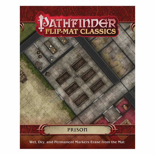 PZO31008 Prison Flip-Mat Classics Pathfinder RPG Paizo Publishing Main Image