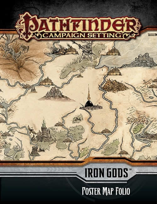 PZO9277 Pathfinder Iron Gods Poster Map Folio RPG Supplement Paizo Main Image