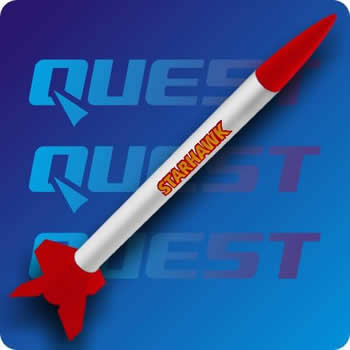 QST1005 Starhawk Model Rocket Kit Main Image