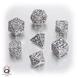 QWSSFOR02 White-Black Forest Dice Set by Q-Workshop Main Image