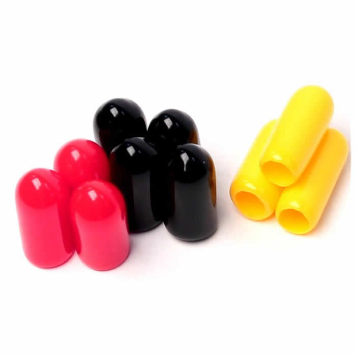 RCE1002M Antenna Caps Black, Yellow and Pink Assortment in a ten pack Main Image