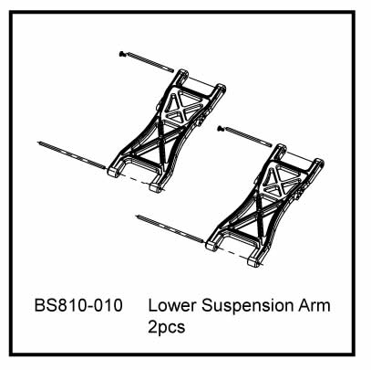 REDBS810010 Front/Rear Lower Suspension Arms 2pcs Redcat Racing RC Main Image