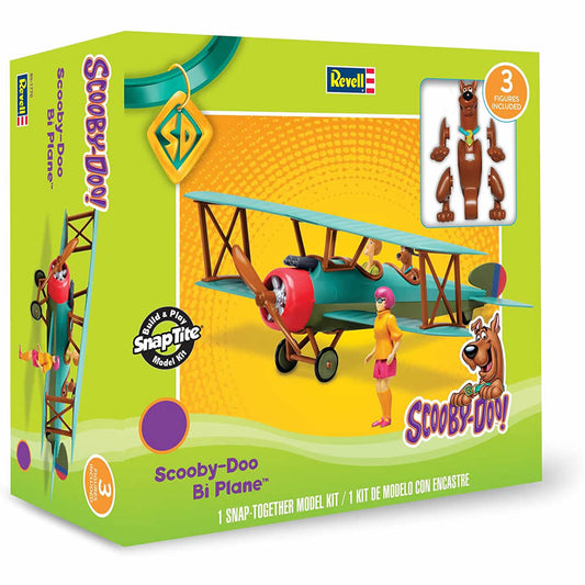 REV1995 Scooby Doo Biplane 1/20 Scale Plastic Model Kit Main Image