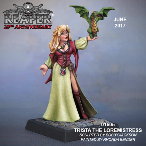 RPR01605 Trista The Loremistress Miniature Special Edition June 2017 4th Image