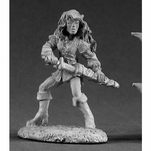 RPR02006 Sidrith Sword Sister Fighter Miniature 25mm Heroic Scale Dark Main Image