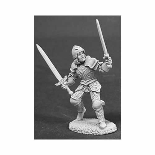 RPR02008 Garath Hawkblade Fighter Miniature 25mm Heroic Scale Main Image