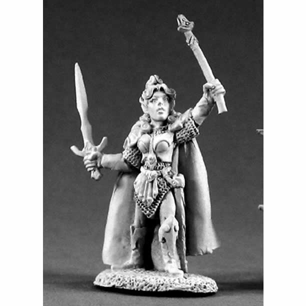 RPR02028 Elisha Light Edge Paladin Miniature 25mm Heroic Scale Main Image