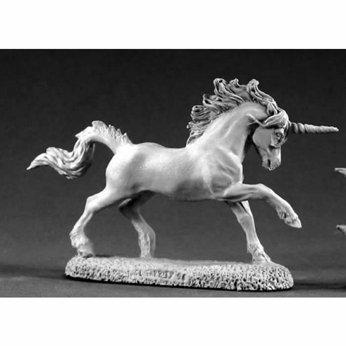 RPR02064 Silverhorn Unicorn Miniature 25mm Heroic Scale Dark Heaven 3rd Image