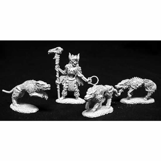 RPR02079 Komray Dogs Of War Undead Miniature 25mm Heroic Scale Main Image