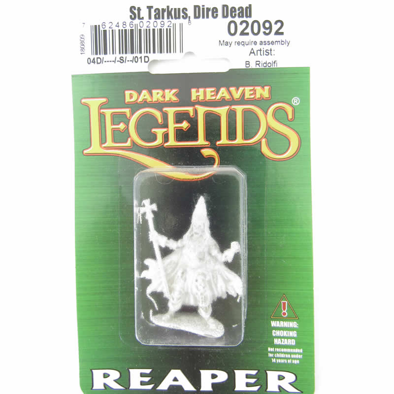 RPR02092 St. Tarkus Dire Dead Miniature 25mm Heroic Scale Dark Heaven Legends Reaper Miniatures 2nd Image