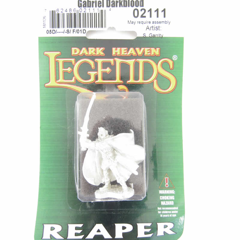 RPR02111 Gabriel Darkblood Undead Miniature 25mm Heroic Scale 2nd Image