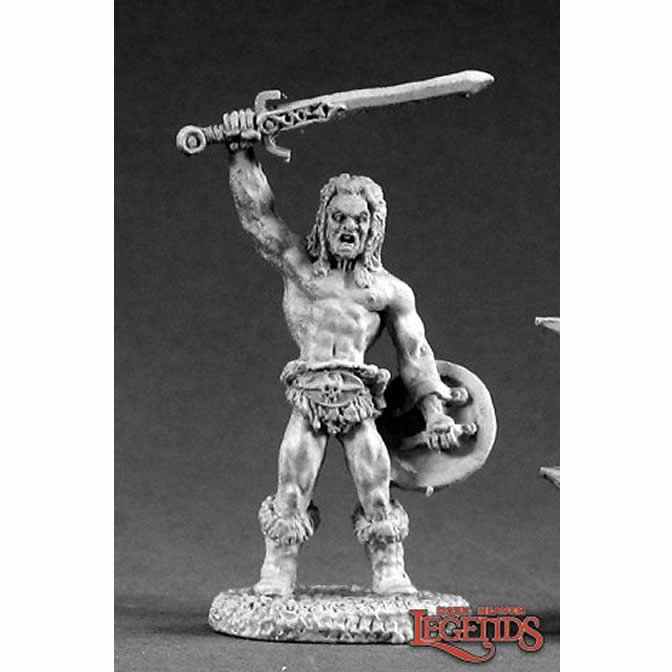 RPR02112 Ragnor The Barbarian Miniature 25mm Heroic Scale Dark Heaven Legends Reaper Miniatures Main Image