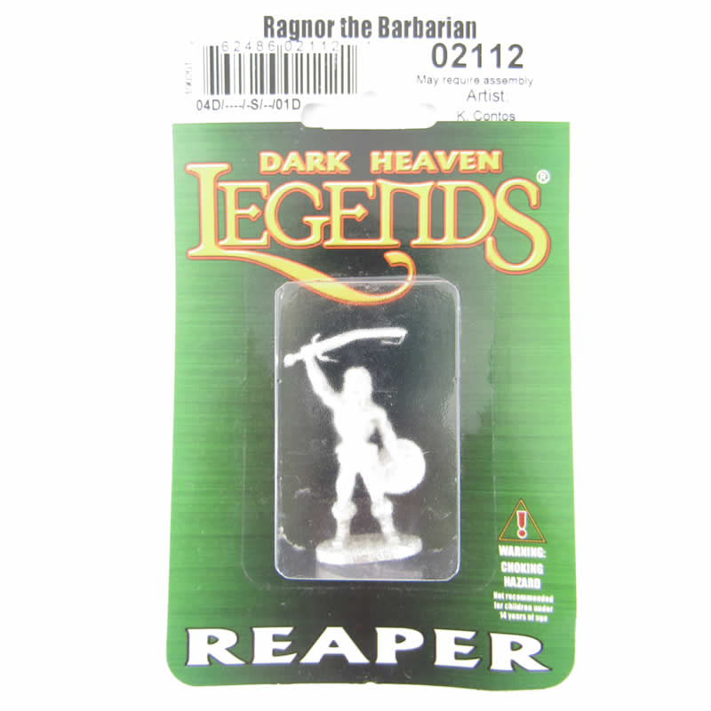 RPR02112 Ragnor The Barbarian Miniature 25mm Heroic Scale Dark Heaven Legends Reaper Miniatures 2nd Image