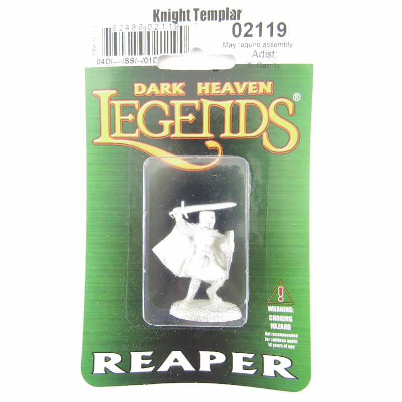 RPR02119 Knight Templar Miniature 25mm Heroic Scale Dark Heaven 2nd Image