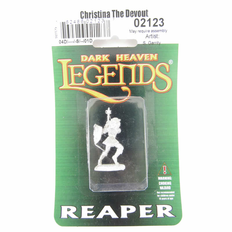 RPR02123 Christina The Devout Fighter Miniature 25mm Heroic Scale 2nd Image