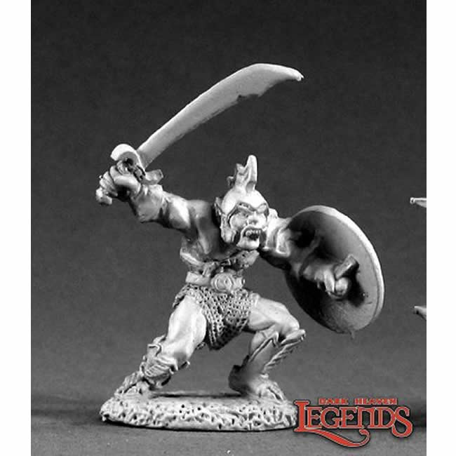 RPR02124 Orc Warrior Miniature 25mm Heroic Scale Dark Heaven Legends Main Image