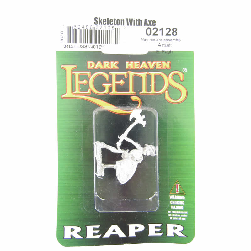 RPR02128 Skeleton with Axe Miniature 25mm Heroic Scale Dark Heaven 2nd Image