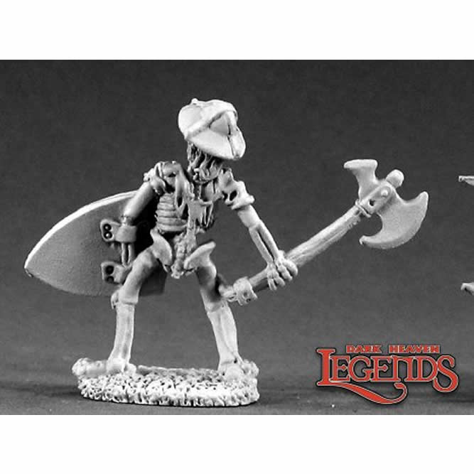 RPR02128 Skeleton with Axe Miniature 25mm Heroic Scale Dark Heaven 3rd Image