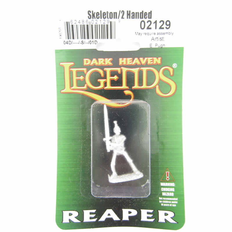 RPR02129 Skeleton 2 Handed Sword Miniature 25mm Heroic Scale 2nd Image