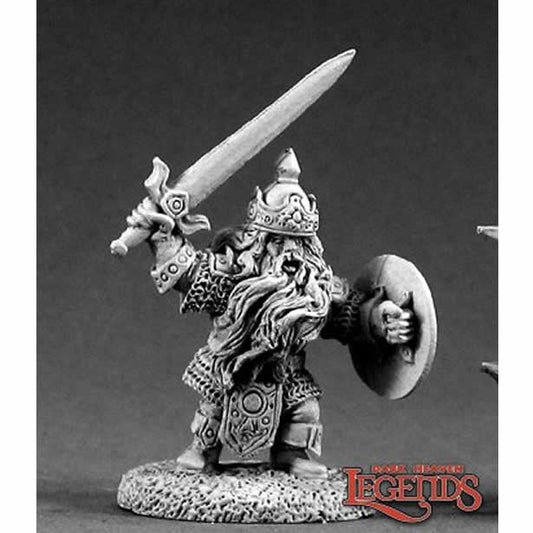 RPR02135 King Norin Sliverbeard Fighter Miniature 25mm Heroic Scale Main Image