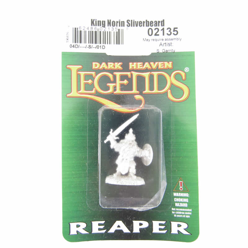 RPR02135 King Norin Sliverbeard Fighter Miniature 25mm Heroic Scale 2nd Image