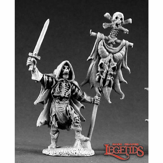 RPR02137 Skeleton Stdandard Bearer Miniature 25mm Heroic Scale Main Image