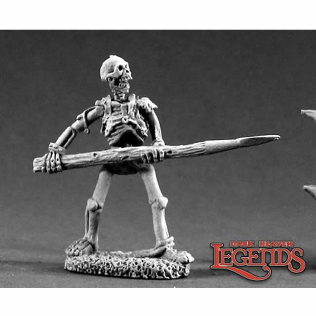 RPR02138 Skeleton Pikeman Miniature 25mm Heroic Scale Dark Heaven Main Image