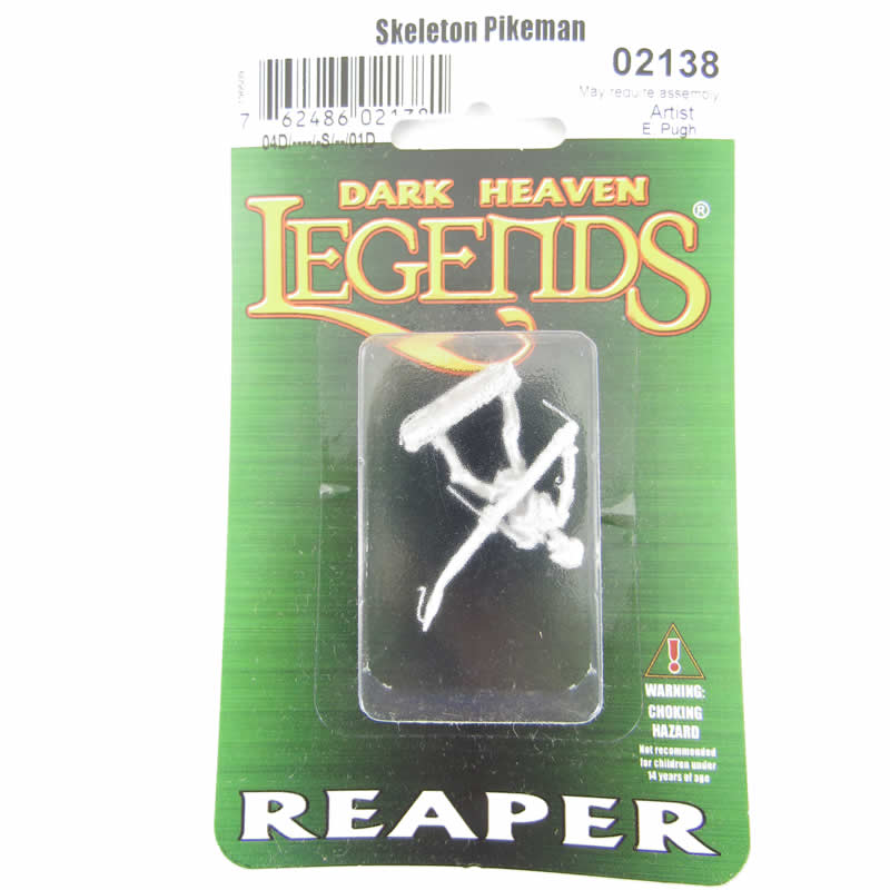 RPR02138 Skeleton Pikeman Miniature 25mm Heroic Scale Dark Heaven 2nd Image