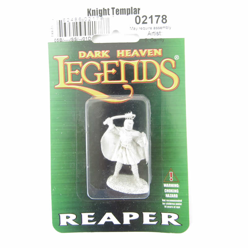 RPR02178 Knight Templar Miniature 25mm Heroic Scale Dark Heaven 2nd Image