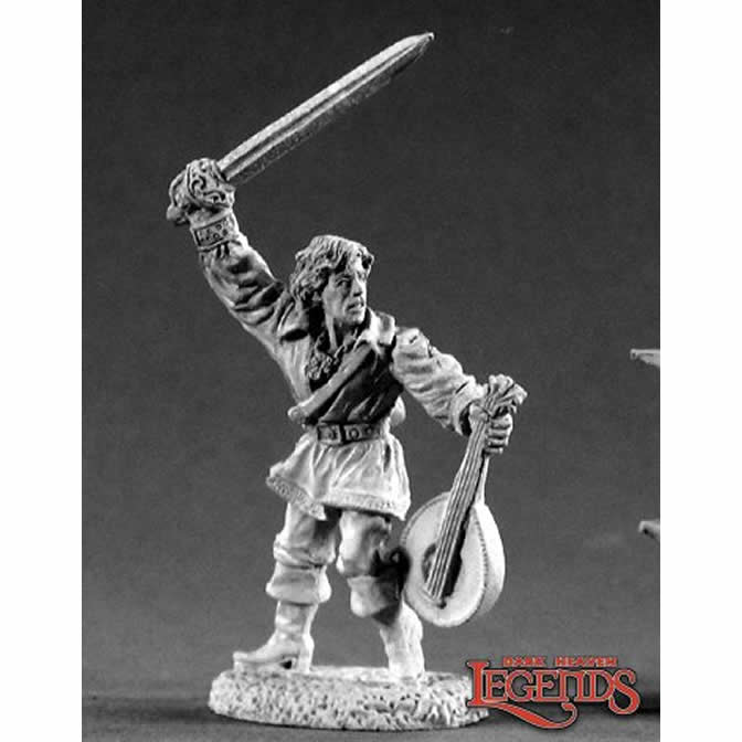 RPR02186 Alfred Redlute Bard Miniature 25mm Heroic Scale Dark Heaven Main Image